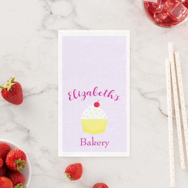 Cupcake Baking Birthday Napkin (Insitu)