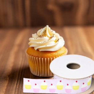 Cupcake Baking Birthday Satin Ribbon