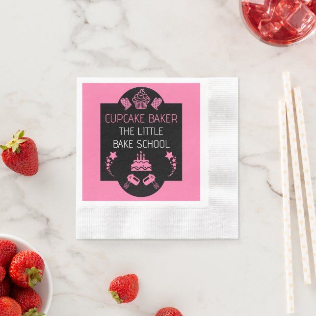 Cupcake Baking Course Napkin (Insitu)