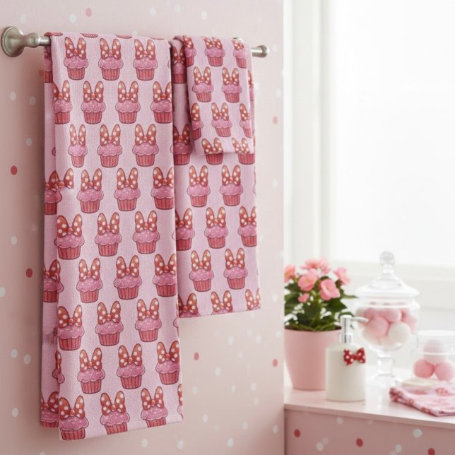 Cupcake Bath Towel Set (Creator Uploaded)