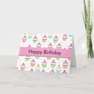Cupcake Birthday Card
