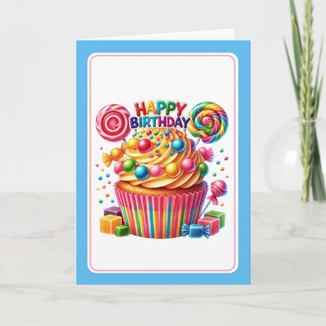 Cupcake Birthday Card (Front)