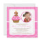 Cupcake Birthday Invitation 2nd Birthday Pink