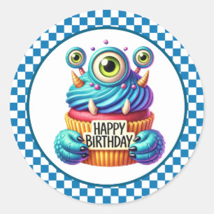 Cupcake Birthday Stickers