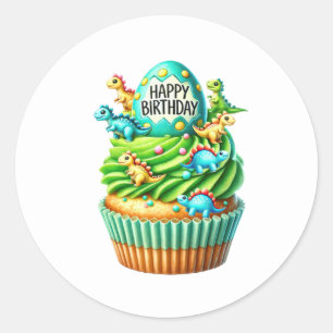 Cupcake Birthday Stickers