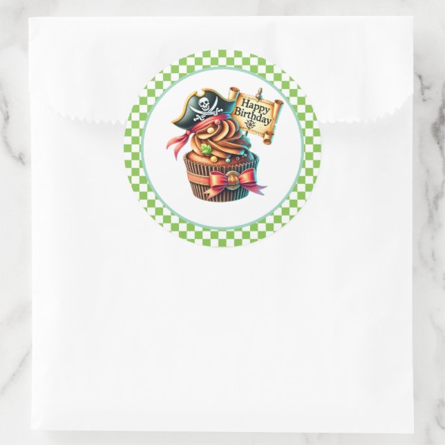 Cupcake Birthday Stickers (Bag)