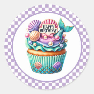 Cupcake Birthday Stickers