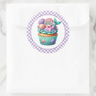 Cupcake Birthday Stickers