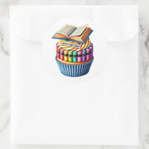 Cupcake Birthday Stickers