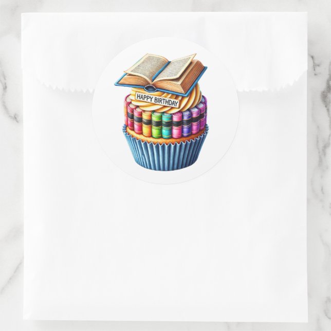 Cupcake Birthday Stickers (Bag)