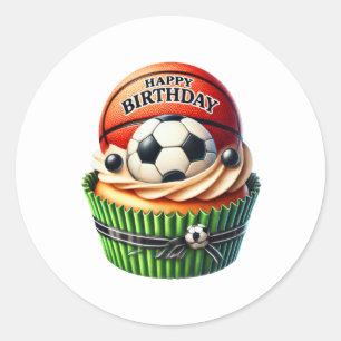 Cupcake Birthday Stickers