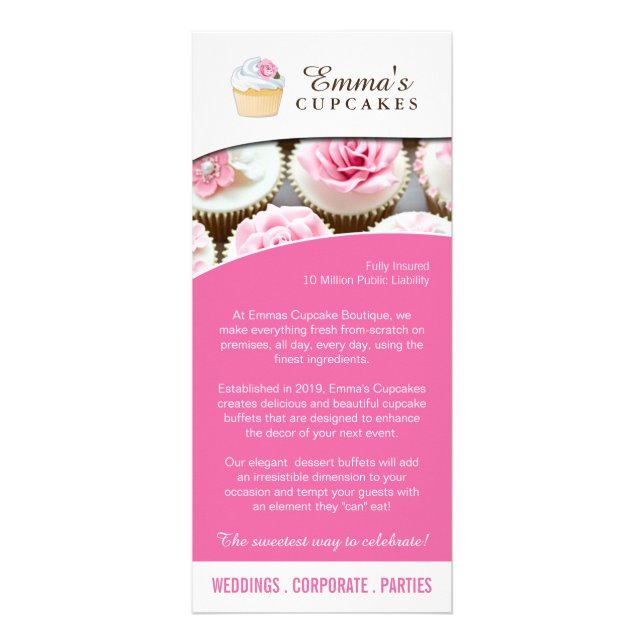 Cupcake Boutique Rack Card (Front)