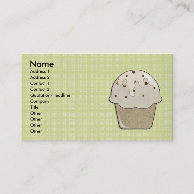 Cupcake Business Card (Front)