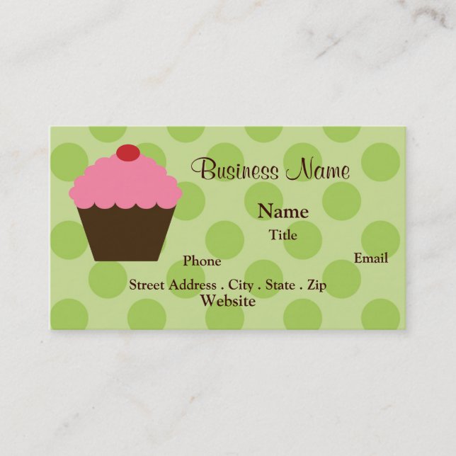 Cupcake Business Card (Front)