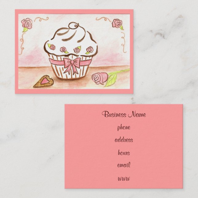 Cupcake Business Card (Front/Back)