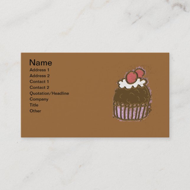 Cupcake Business Card (Front)