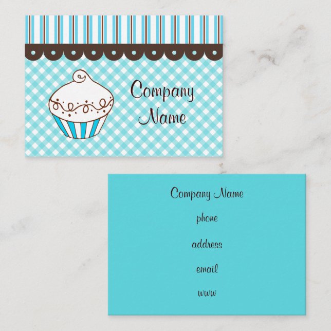Cupcake Business Card (Front/Back)