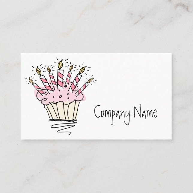 Cupcake business card template (Front)