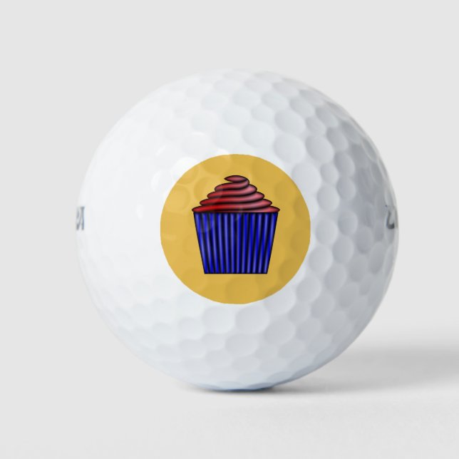 Cupcake by Kenneth Yoncich Golf Balls (Front)
