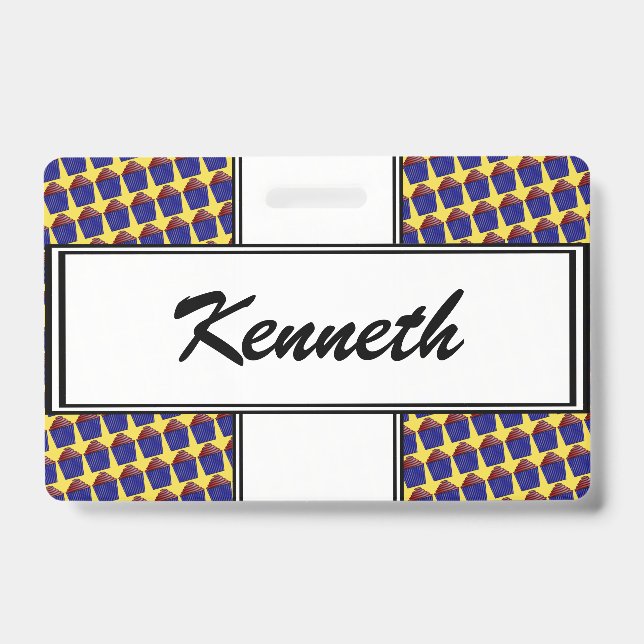 Cupcake by Kenneth Yoncich ID Badge (Front)