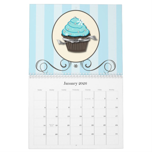 Cupcake Calendar 2011 Double Page (Jan 2026)