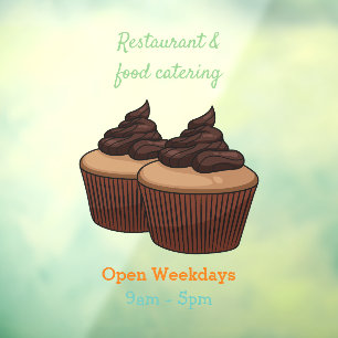 Cupcake cartoon illustration