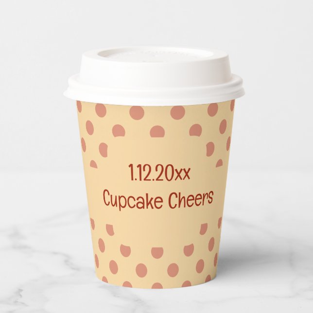 Cupcake Cheers Paper Cups (Left)