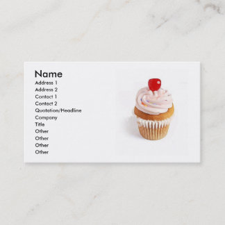 Cupcake Cherry Business Card