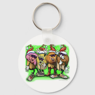 CupCake Christmas Key Ring