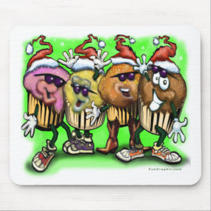 CupCake Christmas Mouse Pad