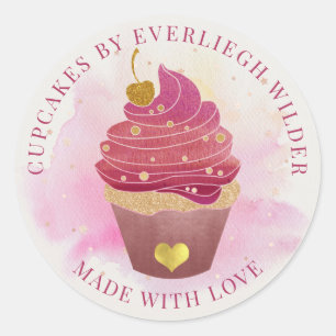 Cupcake  classic round sticker