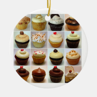 Cupcake Collage Ornament