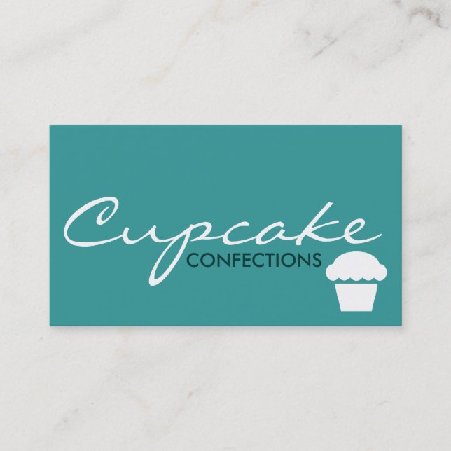 CUPCAKE confections (colour customisable) Business Card (Front)