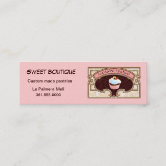 Cupcake Couture Pink Business Card Logo