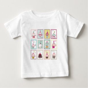 Cupcake Cupcakes Collage Sweet Desserts Snack Love Baby T-Shirt