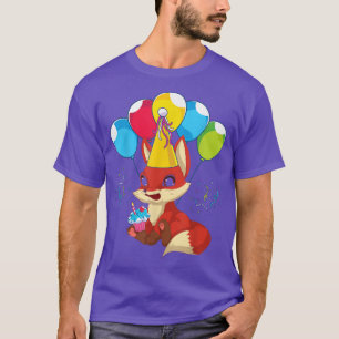 Cupcake Cute Fo Animal Lover Kids Birthday Party F T-Shirt