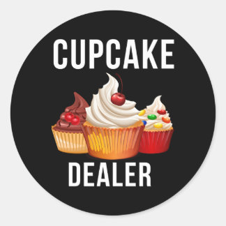 Cupcake Dealer Baker Pastry Baking Classic Round Sticker