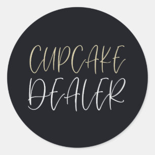Cupcake Dealer Classic Round Sticker