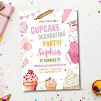Cupcake Decorating Party Cooking Kids Birthday