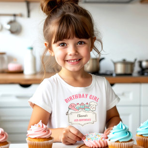 Cupcake Decorating Party Cute Baking Birthday Girl T-Shirt