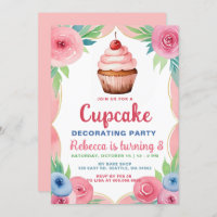 Cupcake Decorating Party Girl Birthday