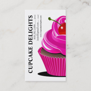 Cupcake Delights - Confections Desserts Pastries Business Card