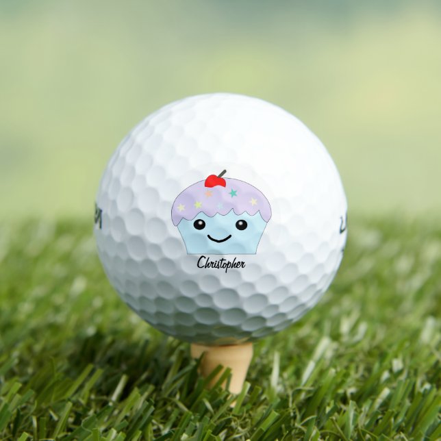 Cupcake Design Golf Balls (Insitu Tee)