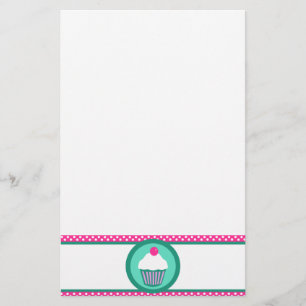 Cupcake design stationery
