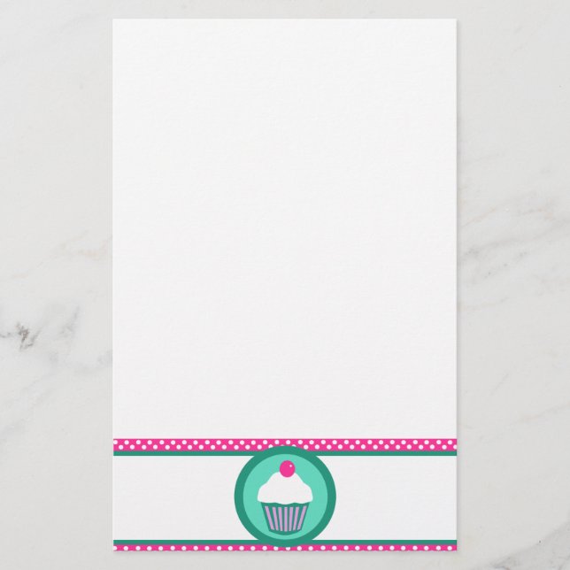 Cupcake design stationery (Front)