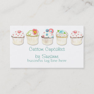 Cupcake Dessert Baking Bakery Business Identity Card