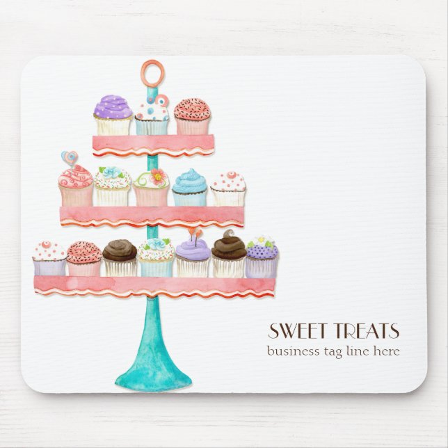 Cupcake Dessert Baking Bakery Business Package Mouse Pad (Front)