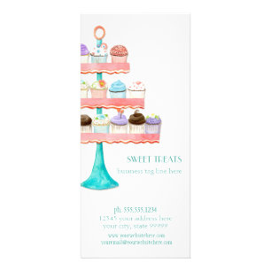 Cupcake Dessert Baking Bakery Business Package Rack Card