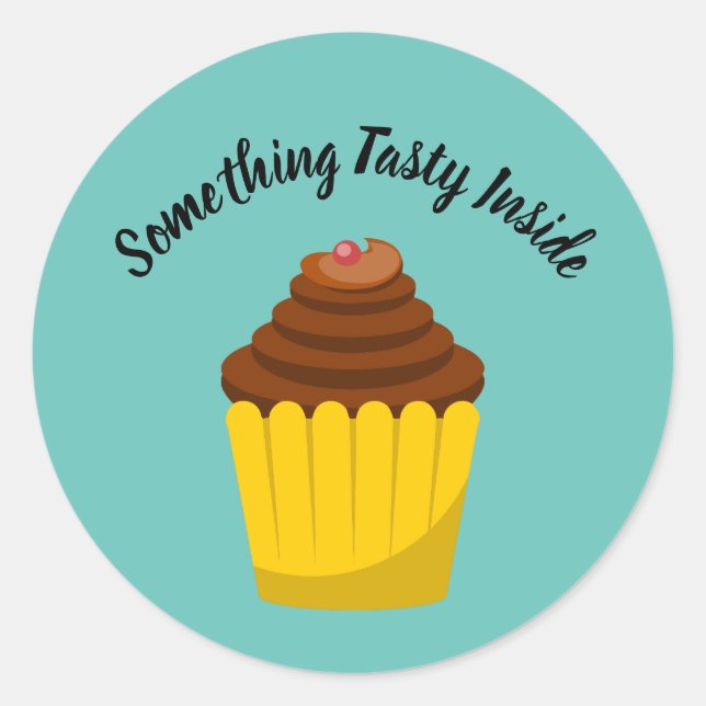 Cupcake Dessert Label Sticker (Front)