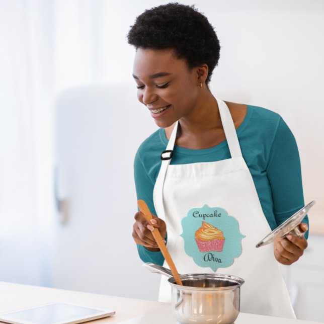 Cupcake Diva Blue Custom Apron (Creator Uploaded)
